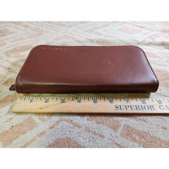 EDDIE BAUER Bonded Leather Travel Case Manicure Case Shaving Case #A69 - Picture 6 of 7